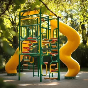 El Parque Araña es un lugar emocionante para los niños. Aquí, los más pequeños pueden escalar y jugar. La estrella del parque es su estructura de escalada. Esta estructura, hecha de acero, es muy resistente. Tiene una red de polipropileno que permite escalar con seguridad. Los colores brillantes atraen a muchos niños. Este parque es un espacio ideal para fomentar la actividad física.