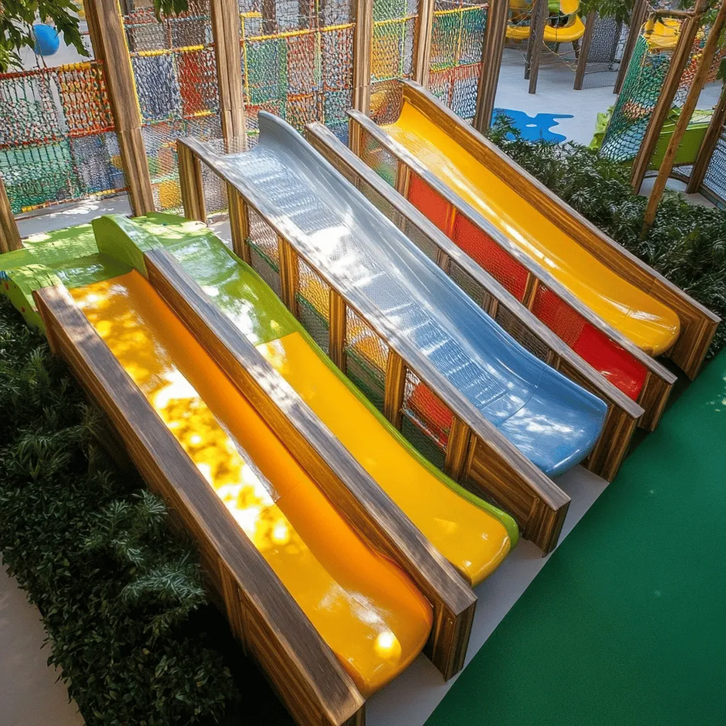 Los parques infantiles son lugares mágicos. Aquí, los niños pueden jugar, aprender y explorar. El juego es esencial para su desarrollo. Jugar al aire libre mejora su salud y su felicidad. El sol, el aire fresco y la naturaleza son beneficiosos.
