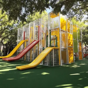 Los parques infantiles son lugares mágicos. Los niños pueden jugar, explorar y aprender mientras se divierten. Estos espacios ofrecen columpios, toboganes y áreas para escalar. Cada elemento está diseñado para brindar diversión y seguridad. La importancia de un parque seguro no se puede subestimar. Cuando los niños juegan, desarrollan habilidades motoras. Jugar también ayuda a hacer amigos y a aprender a compartir.