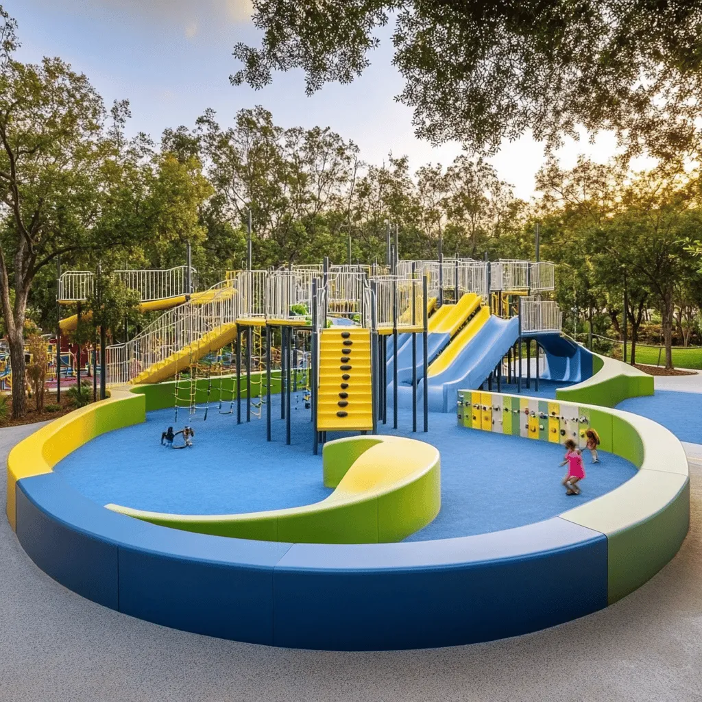 En los parques infantiles, los niños pueden jugar y explorar. Jugar al aire libre es muy importante. Les ayuda a crecer sanos y felices. Además, fomenta la creatividad y la amistad. Los parques son lugares de risas y aventuras. Aquí, los niños pueden hacer amigos mientras se divierten.