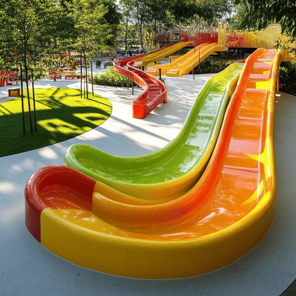Las zonas de juegos en parques son esenciales para el desarrollo de los niños. Aquí, los pequeños pueden saltar, correr y jugar con amigos. Este espacio al aire libre les ayuda a crecer fuertes y felices. Jugar afuera también mejora su salud. Además, les enseña a socializar y a hacer amigos.