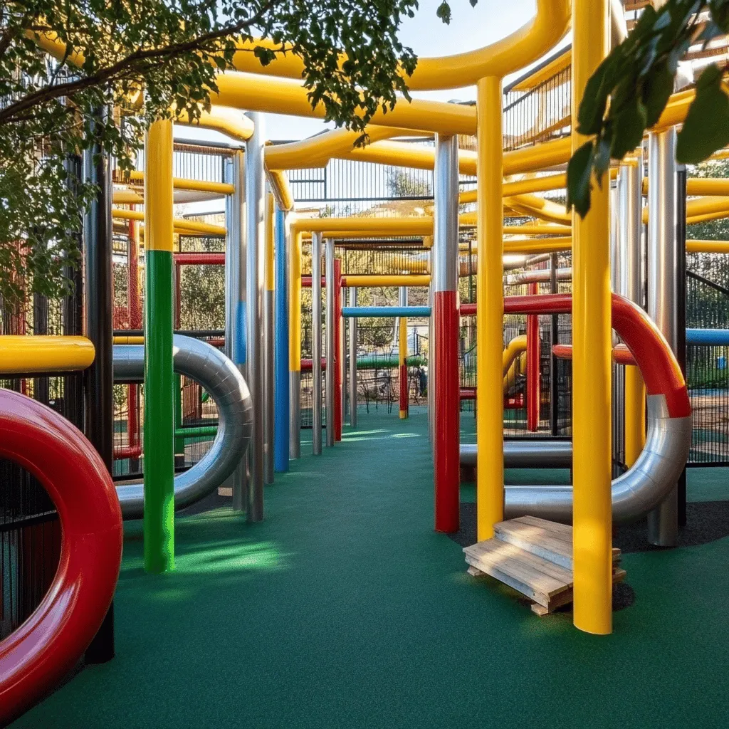 Los parques de tubos son lugares mágicos. Aquí, los niños pueden correr, escalar y explorar. Estos parques son como laberintos llenos de sorpresas. Los tubos son suaves y seguros, perfectos para jugar sin miedo.