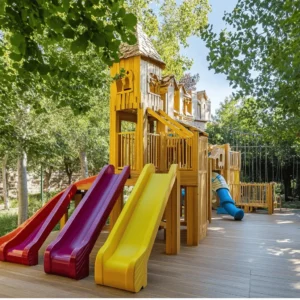 El Parque Castillo es un lugar hermoso que invita a la diversión. Allí, las familias pueden disfrutar de un día lleno de actividades. Los juegos para niños son variados y emocionantes. Hay toboganes, escaleras y redes de escalada. Todo está diseñado para hacer que cada niño se sienta como un pequeño aventurero.