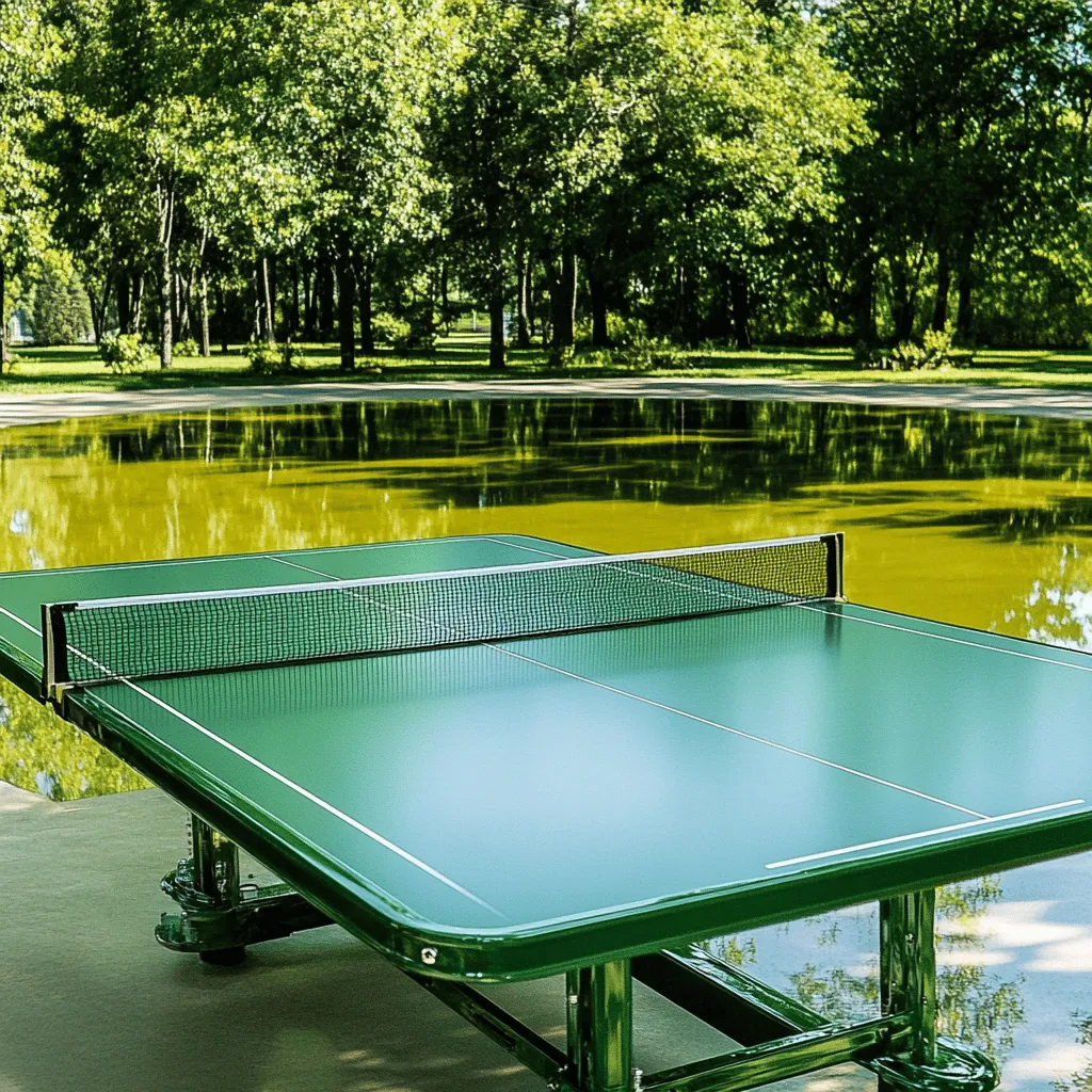 El ping pong es un juego muy popular en los parques. Las mesas de ping pong se han vuelto comunes en espacios públicos. Jugar al aire libre es divertido y refrescante. Este deporte atrae a personas de todas las edades. Puedes disfrutarlo solo o con amigos. Las mesas ofrecen una gran oportunidad para socializar.