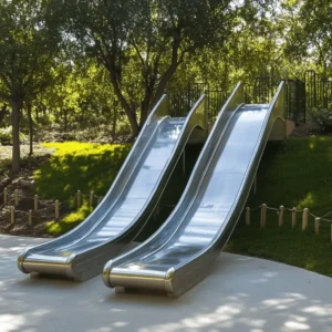 Los parques con toboganes son lugares mágicos. Aquí, los niños se ríen y juegan sin parar. Cada tobogán es una nueva aventura. Los niños suben y bajan, llenos de energía. Estos parques son clave para la diversión en familia. Jugar al aire libre trae muchos beneficios.