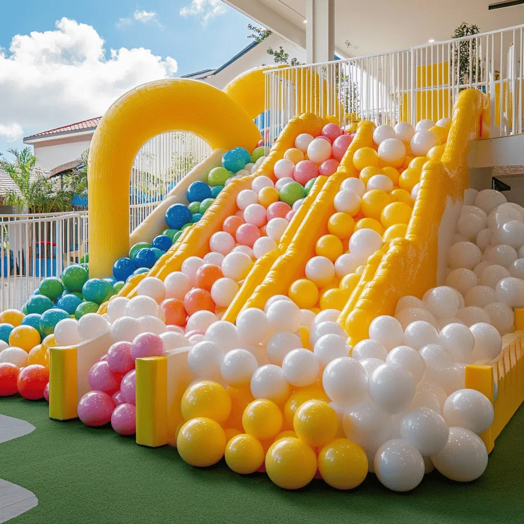 Los parques de bolas son espacios mágicos para los niños. Aquí, los pequeños pueden saltar, jugar y explorar. Un parque de bolas tiene muchas bolas de colores brillantes. Además, cuenta con túneles y toboganes. Estos elementos hacen que la diversión nunca termine. Los niños pueden correr y reír sin parar.