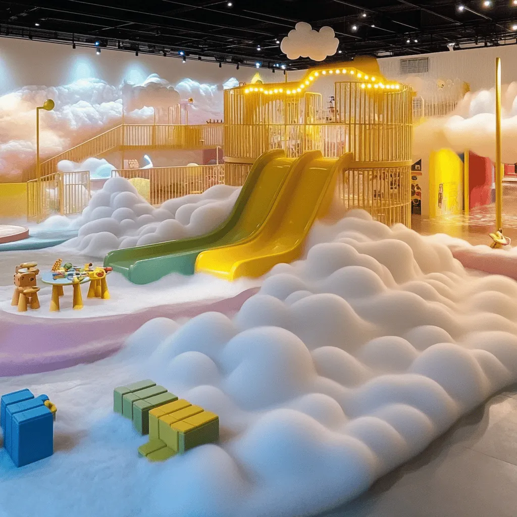 Un parque infantil cubierto es un lugar seguro donde los niños pueden jugar sin importar el clima. Estos espacios están diseñados con equipos de juego variados y zonas de descanso. Los niños pueden correr, saltar y explorar mientras sus padres los observan tranquilos.