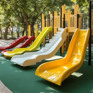 El juego al aire libre es vital para los niños. Les ayuda a crecer sanos y felices. En los parques infantiles, los niños pueden correr, saltar y jugar. Esto mejora su salud física y mental. La diversión en el exterior también fomenta la amistad.