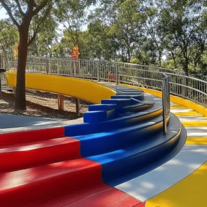 Los parques de toboganes son lugares mágicos. Los niños ríen y juegan sin parar. Aquí, la diversión nunca termina. Los toboganes son el alma de estos parques. Cada niño sueña con deslizarse por ellos. Desde los más pequeños hasta los más grandes, hay opciones para todos.