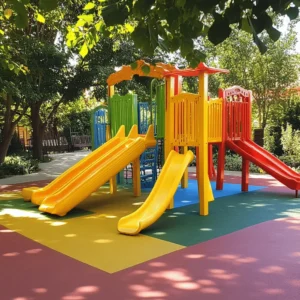Los parques de juegos infantiles son lugares especiales. Ahí, los niños pueden explorar su imaginación. El juego es vital para su desarrollo. Pasar tiempo al aire libre ayuda a mejorar la salud. Jugar en grupo fomenta la amistad y la cooperación.